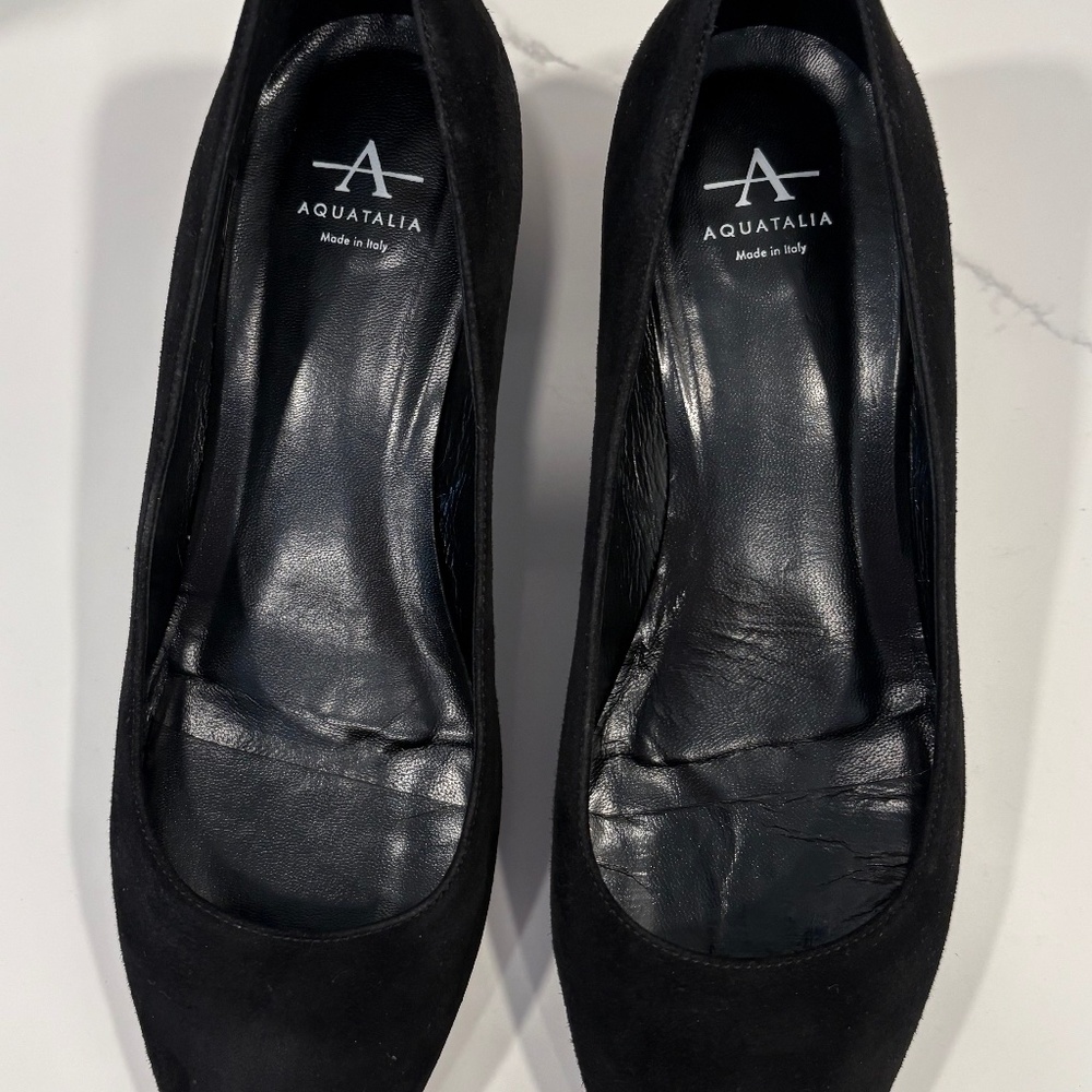 Black Suede Pumps